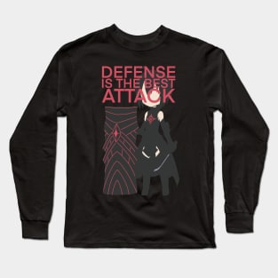 BOFURI ANIME CHARACTERS MAPLE QUOTES DEFENSE IS THE BEST ATTACK Long Sleeve T-Shirt